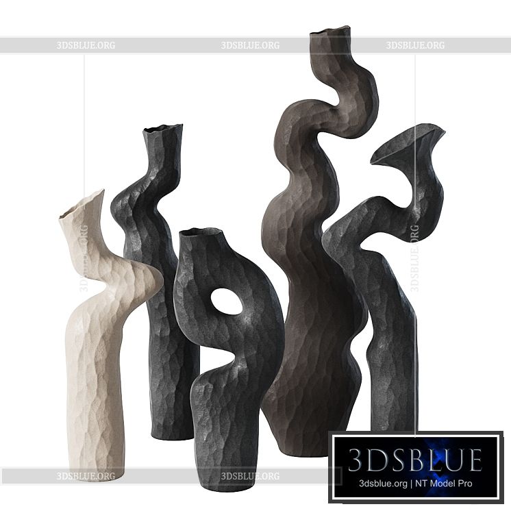 Landscaping Human Form Vases 3DS Max - thumbnail 3