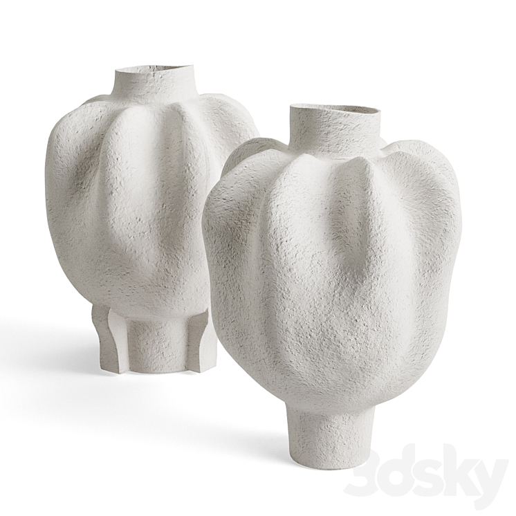 Levadnaja Avos and Atigua sponzh vases 3DS Max Model - thumbnail 2