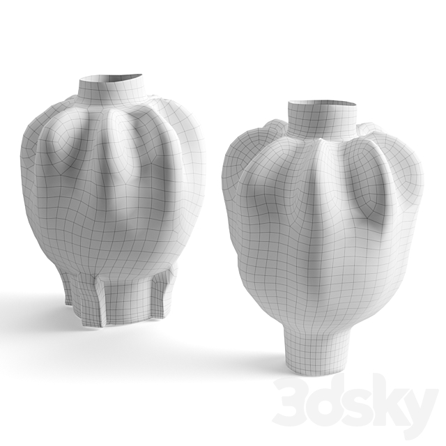 Levadnaja Avos and Atigua sponzh vases 3DSMax File - thumbnail 5