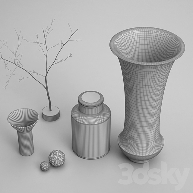 Luxury Deco Vases 3DSMax File - thumbnail 2