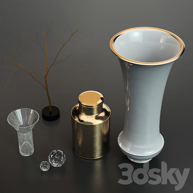 Luxury Deco Vases 3DSMax File - thumbnail 3