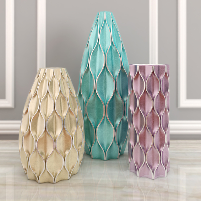 Metalic Vase 3ds Max - thumbnail 1