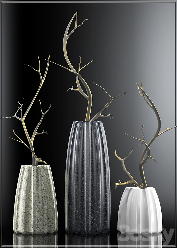 MODERN VASES 1 3DS Max - thumbnail 2