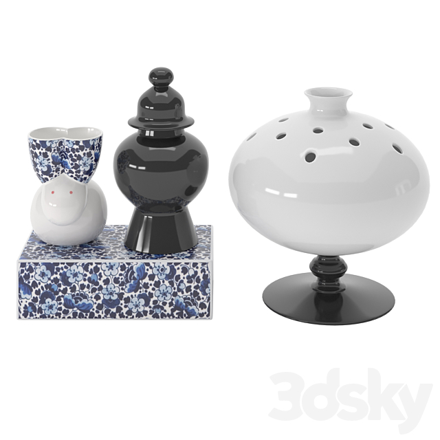 Moooi – Delft Blue Vases 01 3ds Max - thumbnail 2