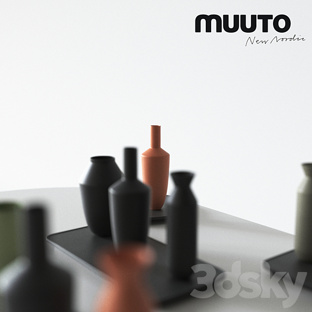 Muuto BALANCE vases set 3DS Max Model - thumbnail 2