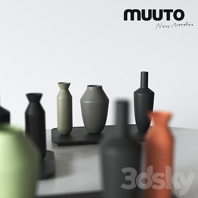 Muuto BALANCE vases set 3DS Max Model - thumbnail 3