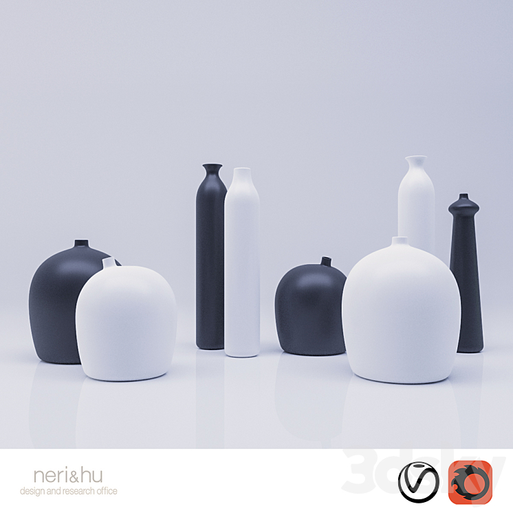 Neri & Hu People Series Vases 3DS Max - thumbnail 1