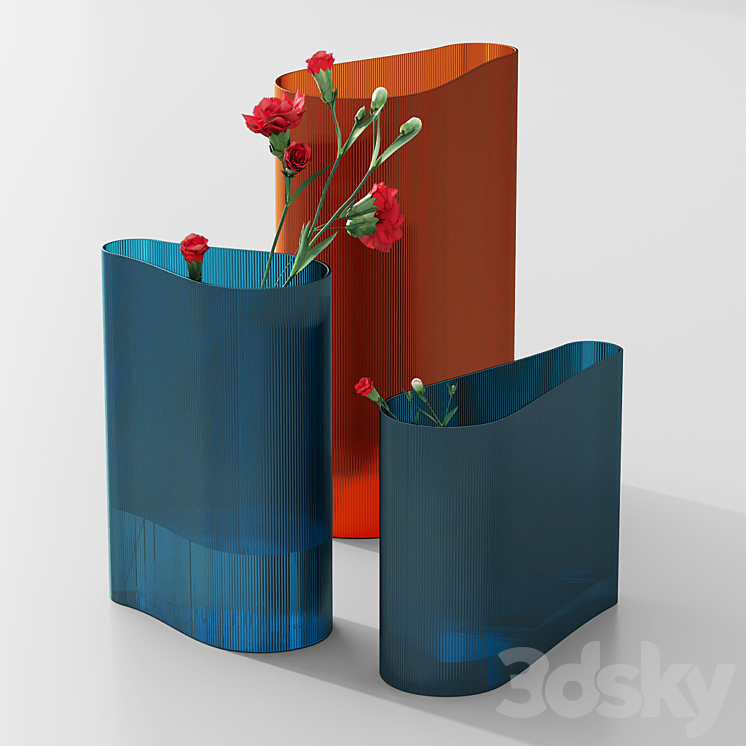 Nude mist vase set 2 3DS Max - thumbnail 1