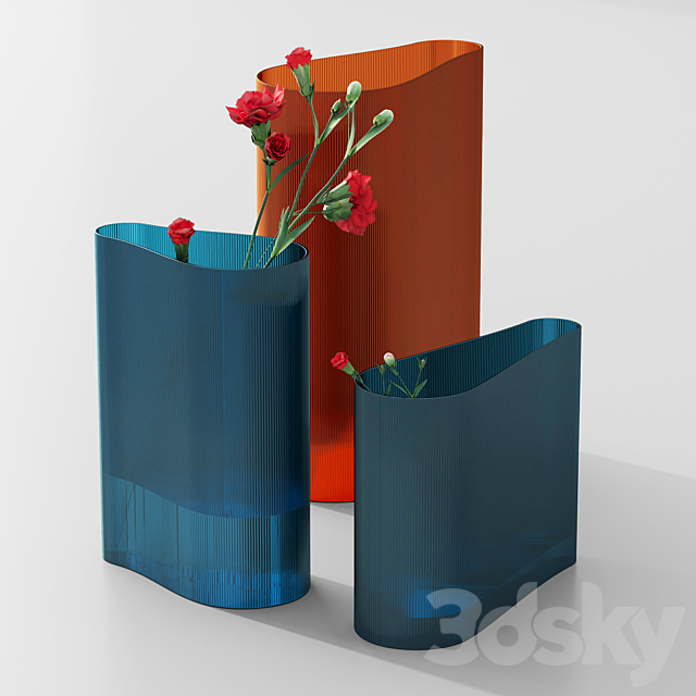 Nude mist vase set 2 3DSMax File - thumbnail 1