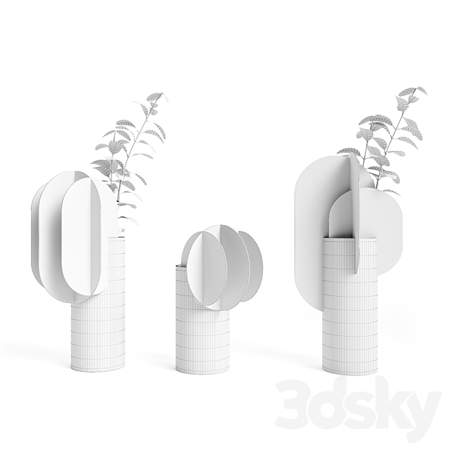 (OM) Gabo and Delaunay and Ekster vases CS7 by NOOM 3DS Max Model - thumbnail 2