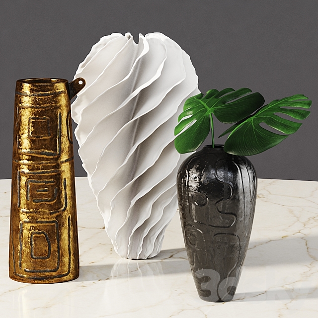 Omec vases and Sandra Davolio vase 3ds Max - thumbnail 1