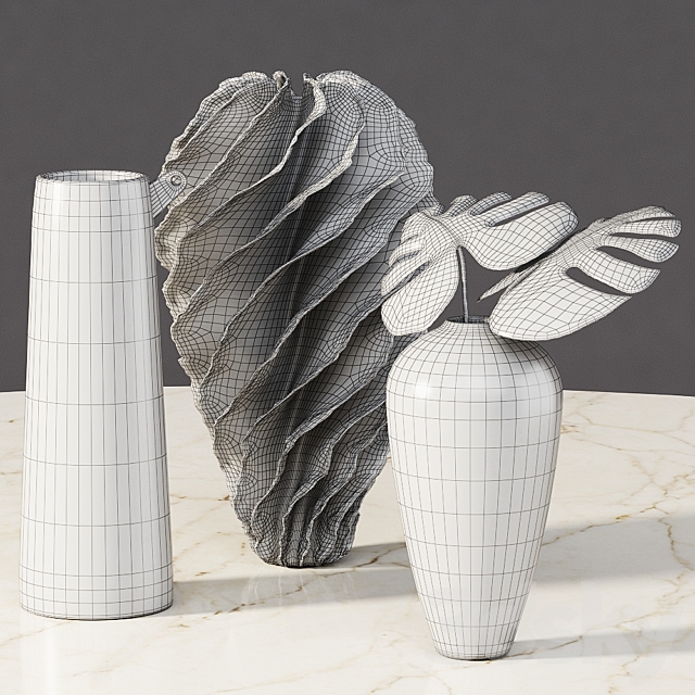 Omec vases and Sandra Davolio vase 3ds Max - thumbnail 2