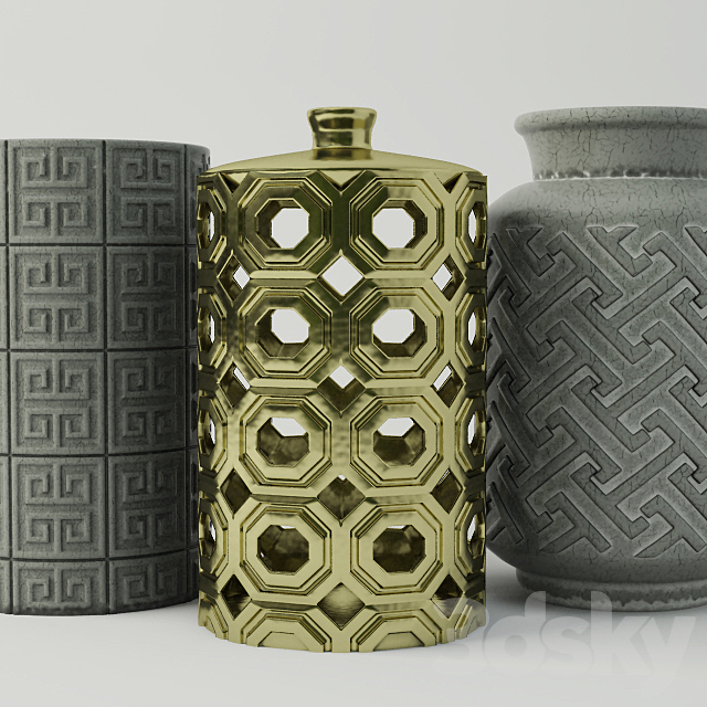 Porcelain Vases 3ds Max - thumbnail 1