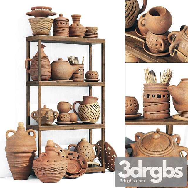 Pottery rack n8 3dsmax Download - thumbnail 1