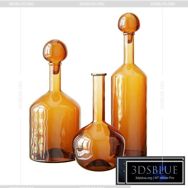 RH DECORATIVE BOTTLES 3DS Max - thumbnail 3