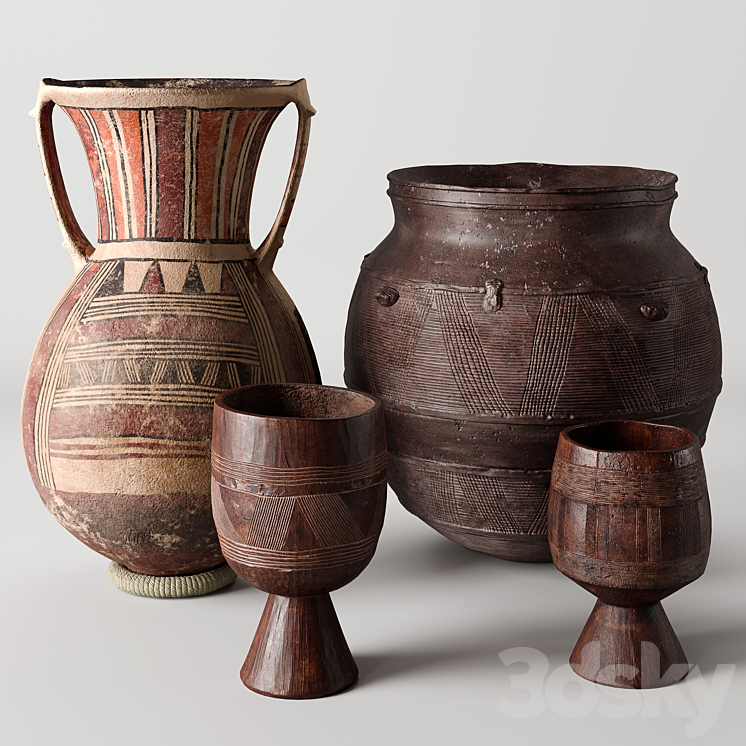 RH Vases collection 2 3DS Max Model - thumbnail 1