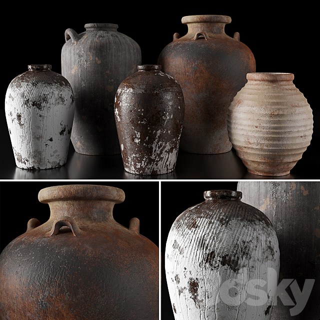 Rh vases collection 3DSMax File - thumbnail 1