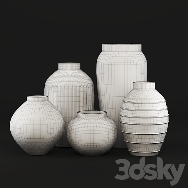 Rustic Concrete Vase 3DSMax File - thumbnail 3