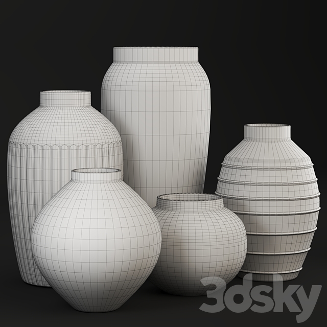 Rustic Concrete Vase 3DSMax File - thumbnail 4