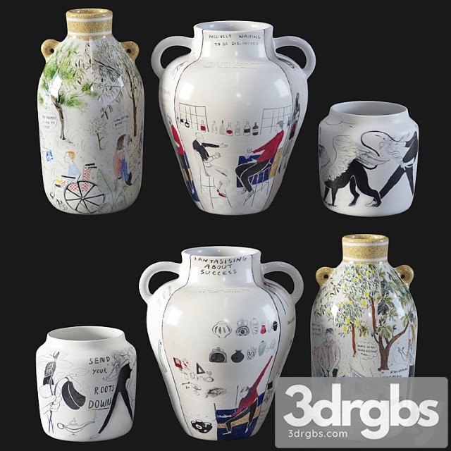 Set of vases by daphne christoforou - thumbnail 1