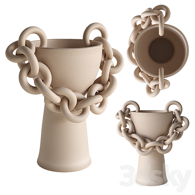 Set of vases GBS-V01 3DS Max Model - thumbnail 4