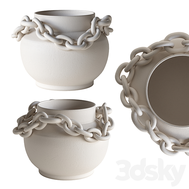 Set of vases GBS-V01 3DS Max Model - thumbnail 5