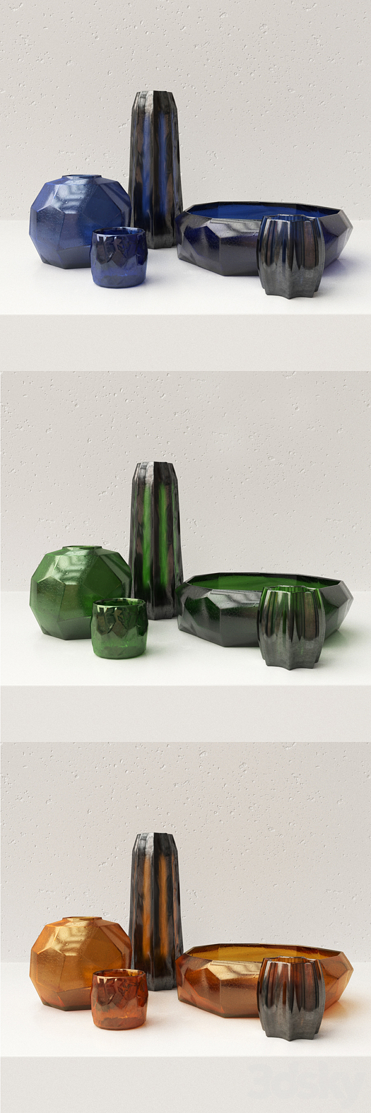 Set of vases Guaxs (vray GGX corona PBR) 3DS Max - thumbnail 2