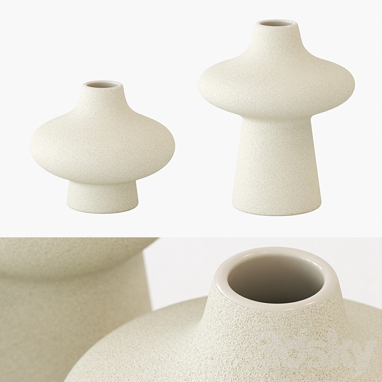 Set of vases H&M 3DS Max Model - thumbnail 2