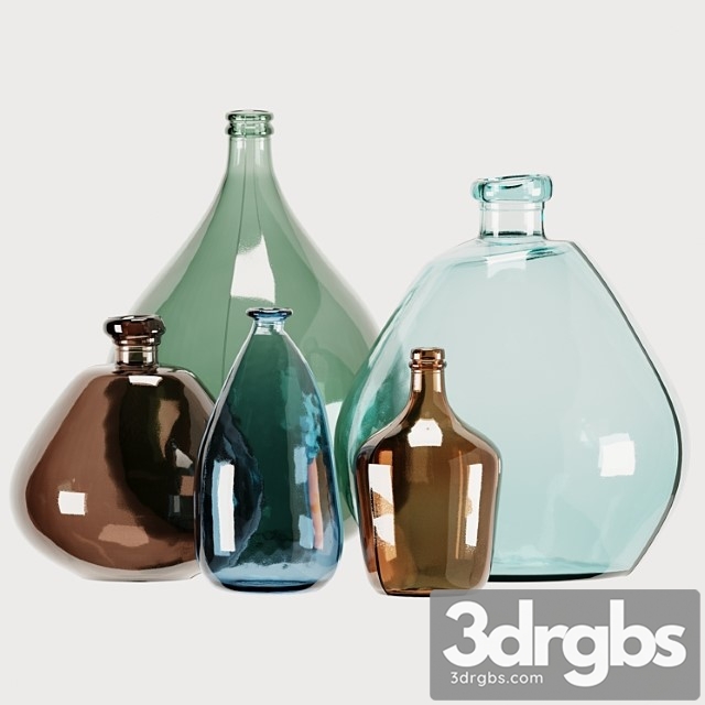 Set of Vases Izola 3dsmax Download - thumbnail 1