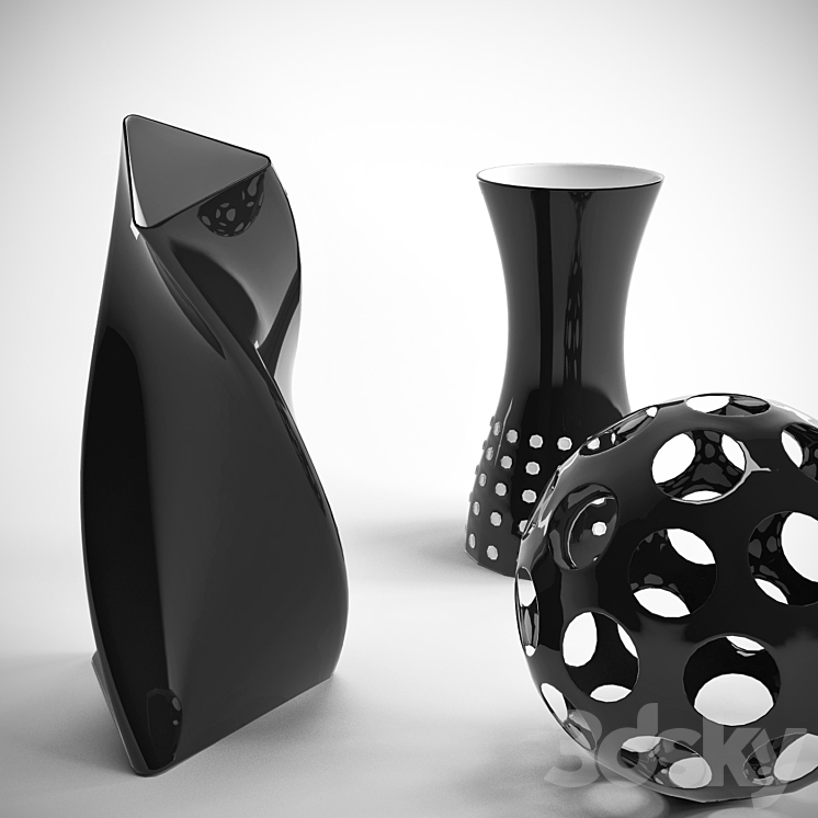 Set vases 3DS Max - thumbnail 1