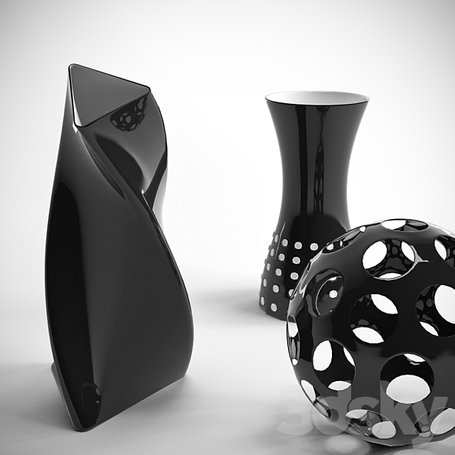 Set vases 3DSMax File - thumbnail 1