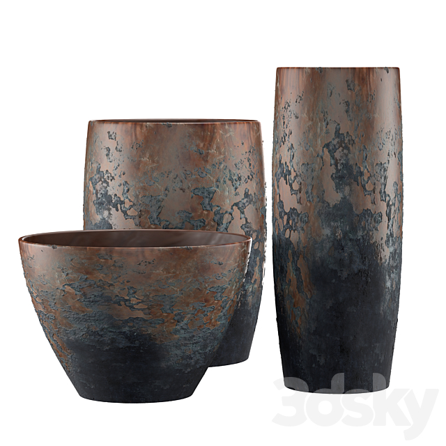 Terracotta Pots 2 3DSMax File - thumbnail 6