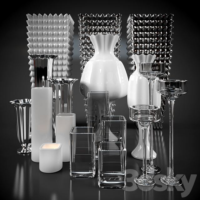 VASE AND LAMPS 3ds Max - thumbnail 1