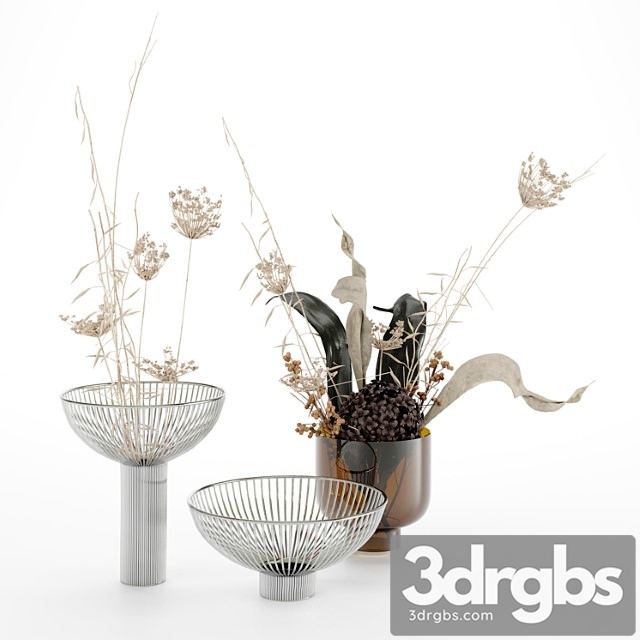 Vase Boconcept vases and plants 3dsmax Download - thumbnail 1