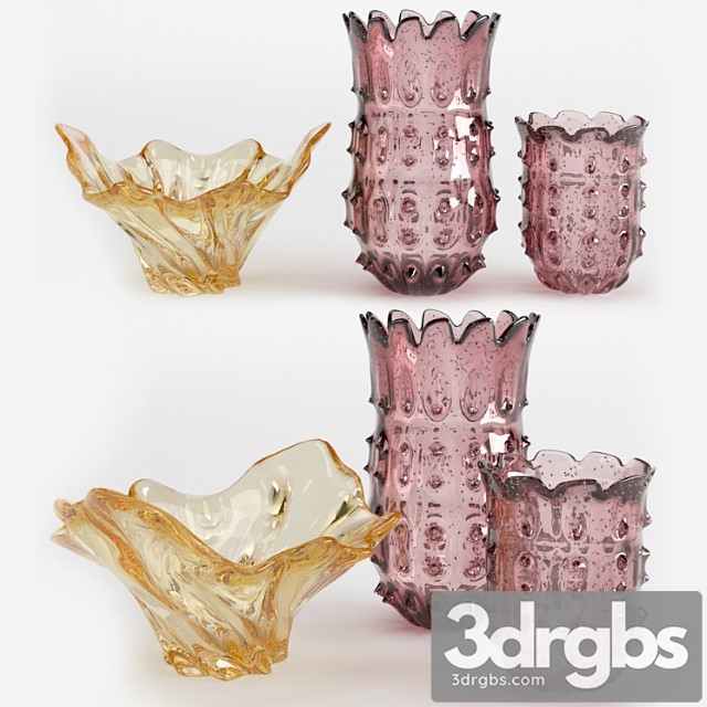 Vase Eichholtz vases set 2 3dsmax Download - thumbnail 1