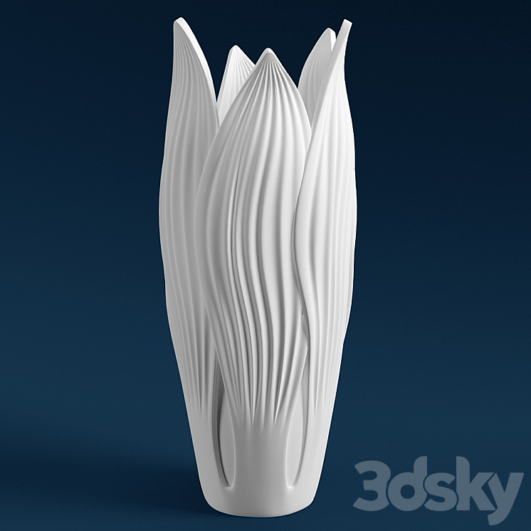 Vase flower blooms 3DS Max - thumbnail 1