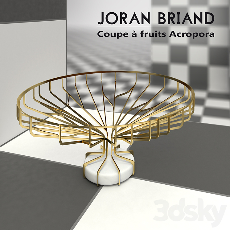 Vase for fruits Joran Briand Acropora 3DS Max - thumbnail 1