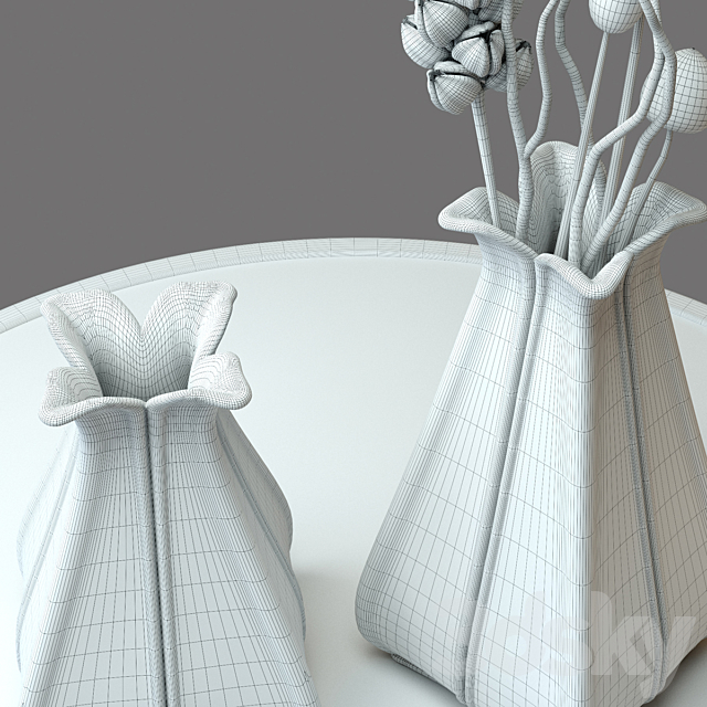 Vase gray with craquelure 3DSMax File - thumbnail 2