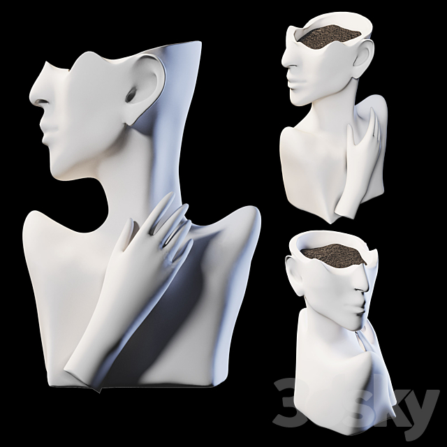 Vase head from Aliexpress 3DSMax File - thumbnail 1