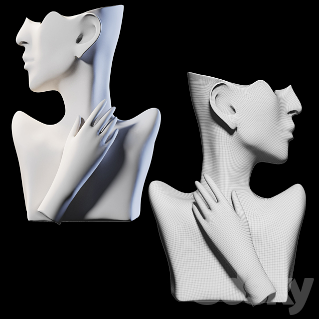 Vase head from Aliexpress 3DSMax File - thumbnail 2