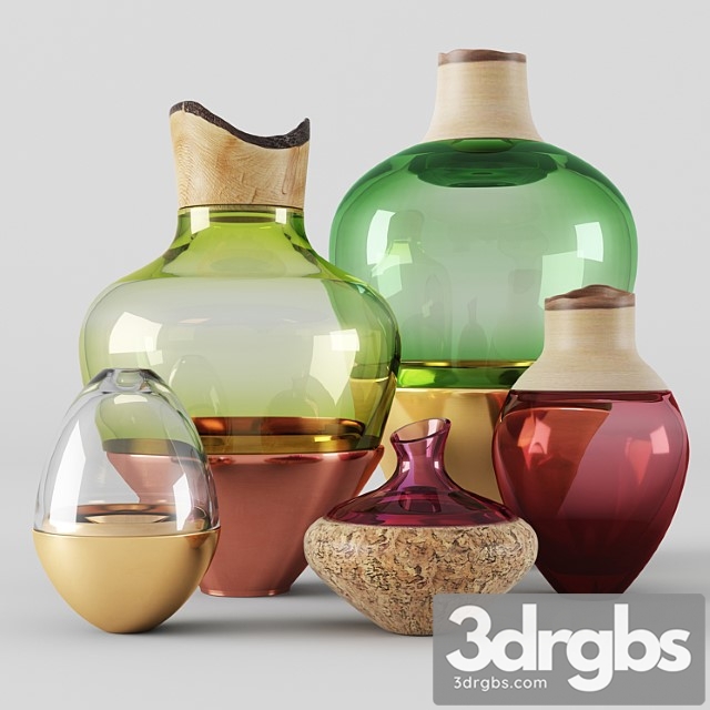 Vase India staking vessels from utopia and utility 3dsmax Download - thumbnail 1