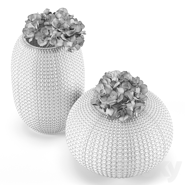 Vase Kelly Hoppen Smoke Triada Round Vase Tall and Wide 3DSMax File - thumbnail 3