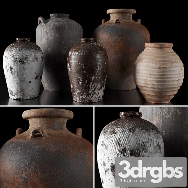 Vase Rh vases collection 3dsmax Download - thumbnail 1