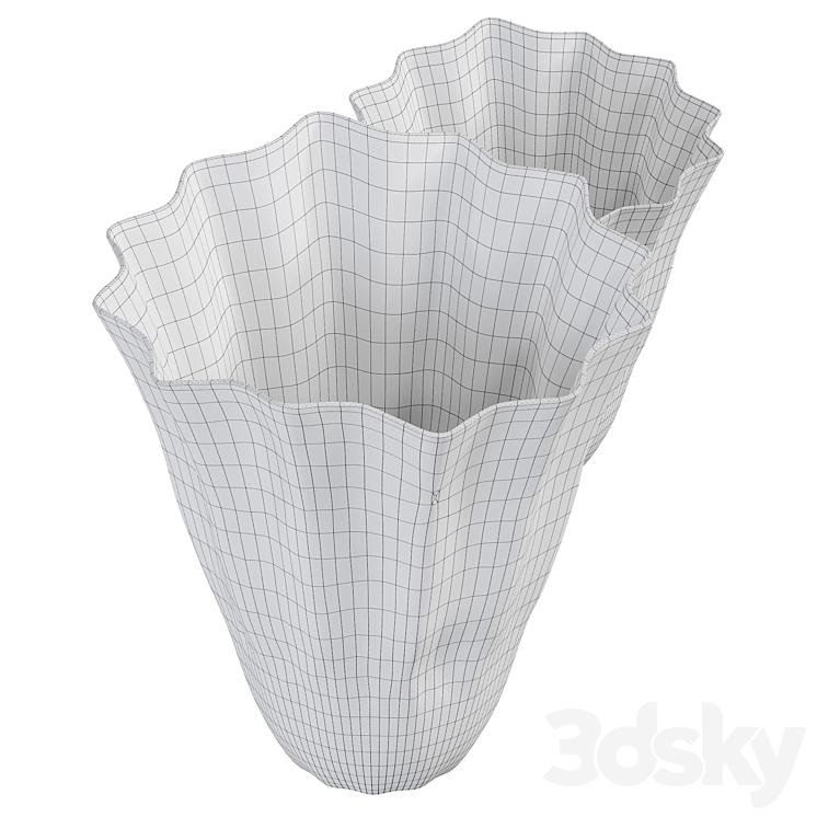 Vase Seashell decor 3DS Max - thumbnail 2