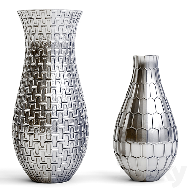 vase set 1 3DS Max Model - thumbnail 2