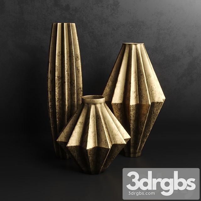 Vase Vases set 1 3dsmax Download - thumbnail 1