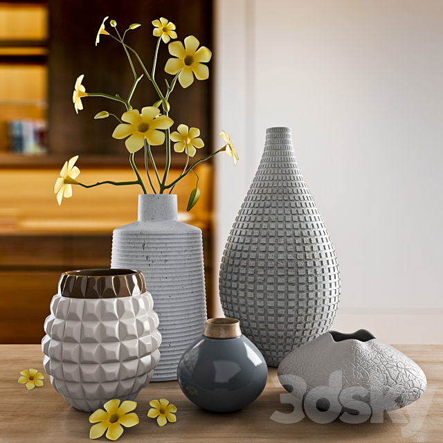 Vases and flower pots 3DSMax File - thumbnail 1