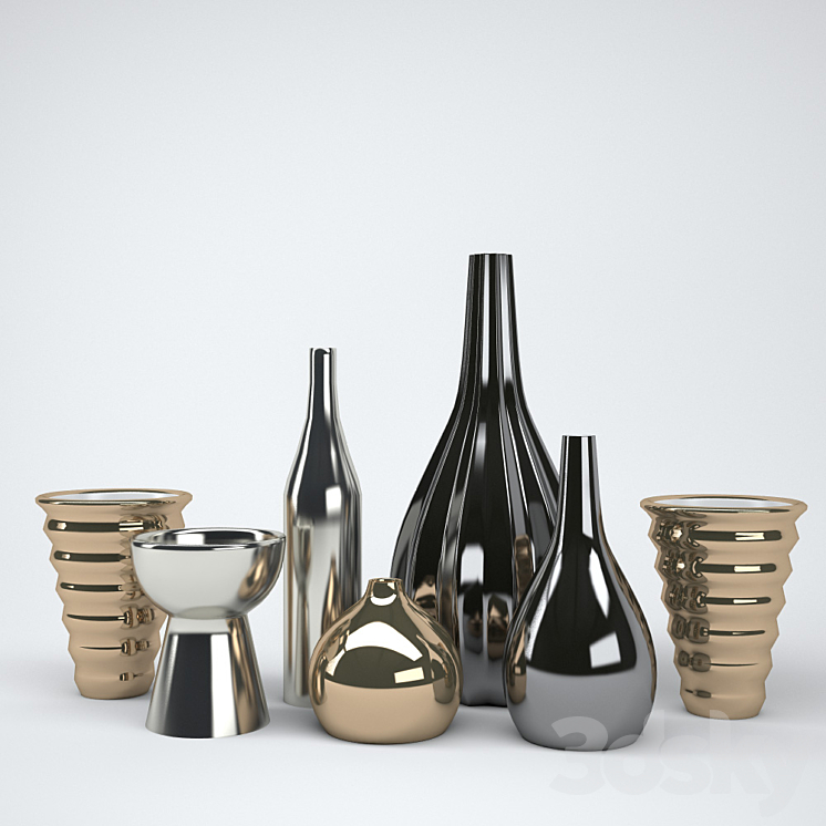 Vases deco 3DS Max - thumbnail 1