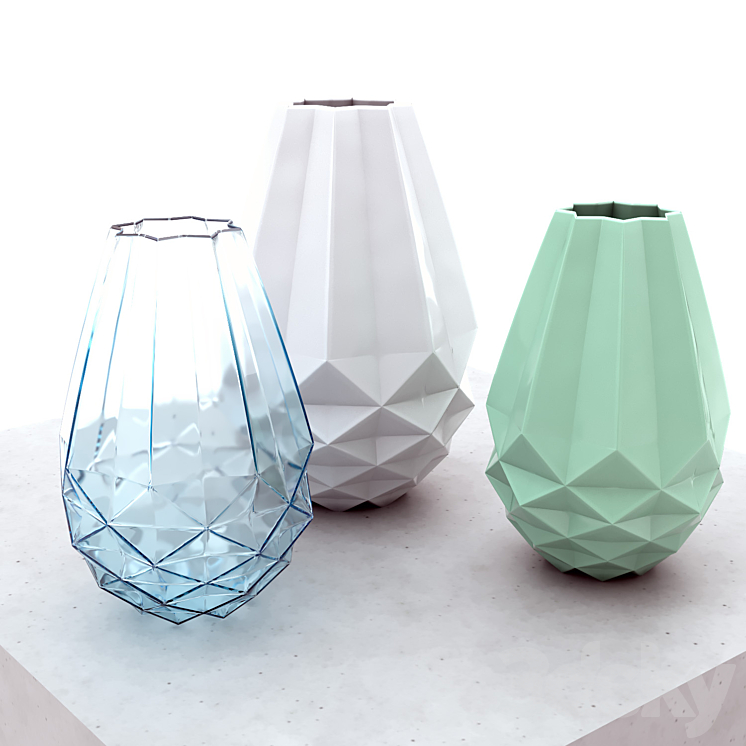 vases of Urbanara Loreto and Katsura 3DS Max - thumbnail 1