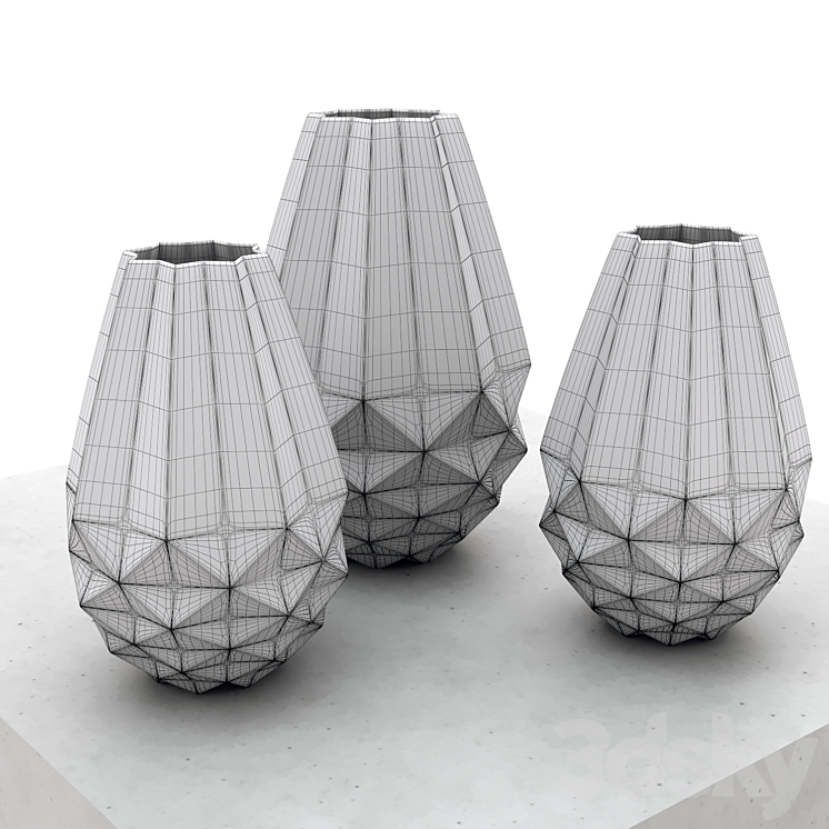 vases of Urbanara Loreto and Katsura 3DS Max - thumbnail 2